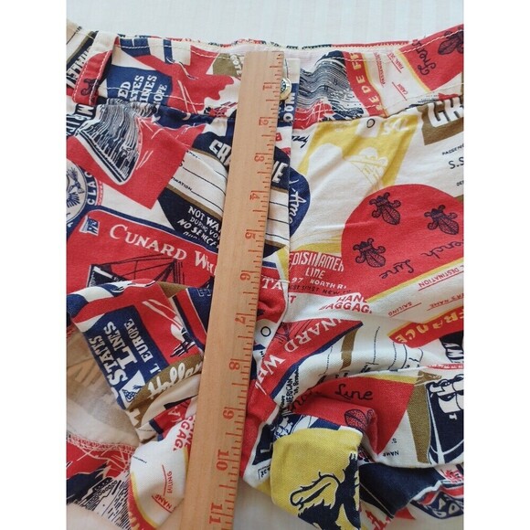 J. Crew cruise ship shorts womens 4 vacation boat retro travel patches RARE - Picture 10 of 10